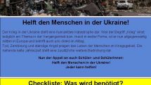 Spendenprojekt der SV: Hilfe für die Ukraine